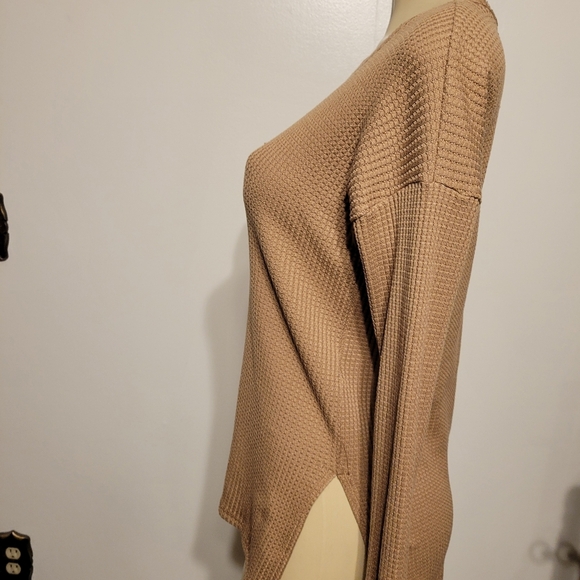 Abercrombie And Fitch Long Sleeve Tan Fall Winter Comfy X-Small - Picture 3 of 6